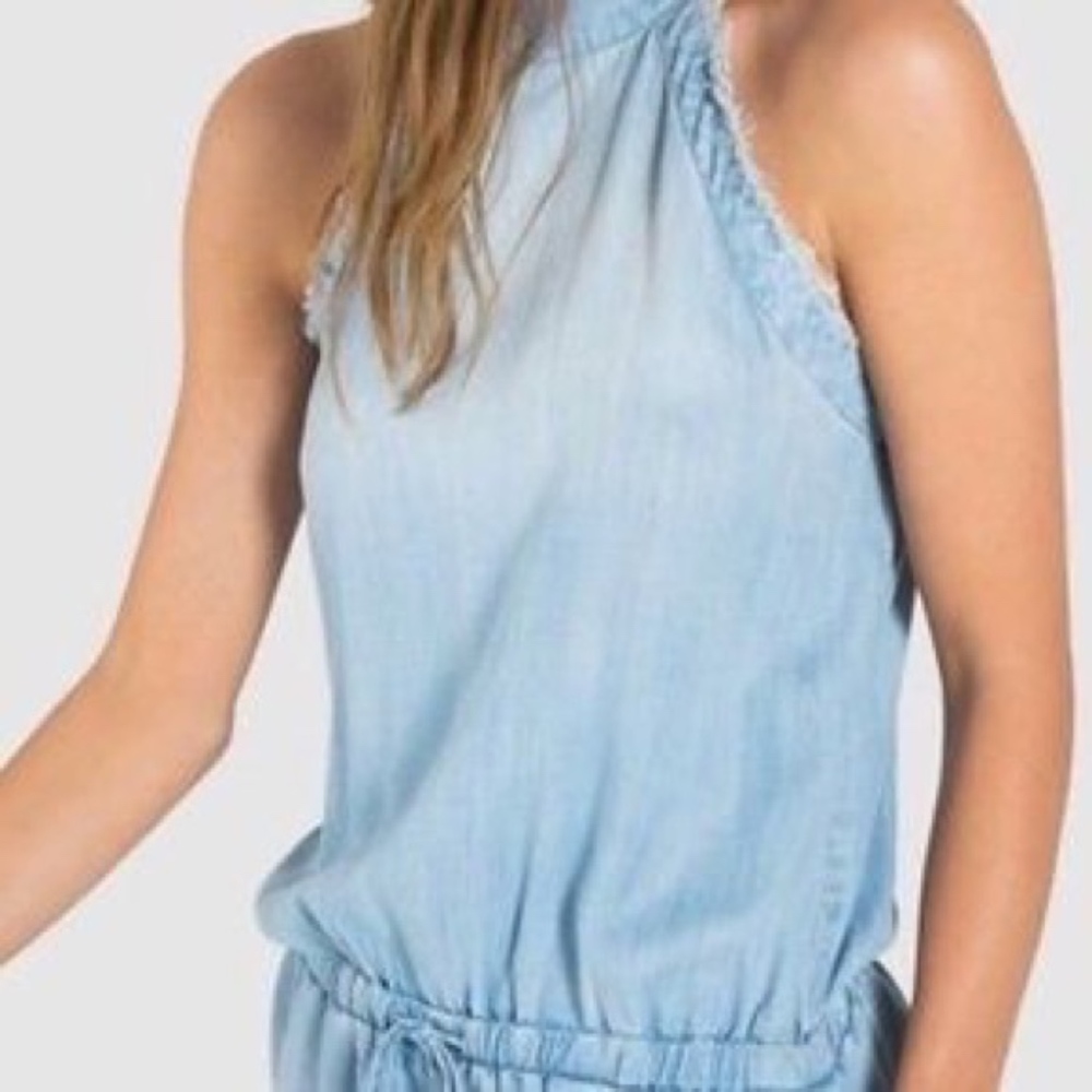 Anthropologie Cloth & Stone Frayed romper - Picture 5 of 6